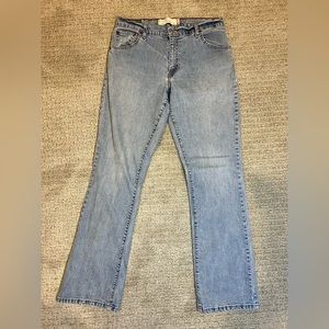 Levi’s 550 relaxed fit boot cut stretch denim jeans women’s 12M light wash